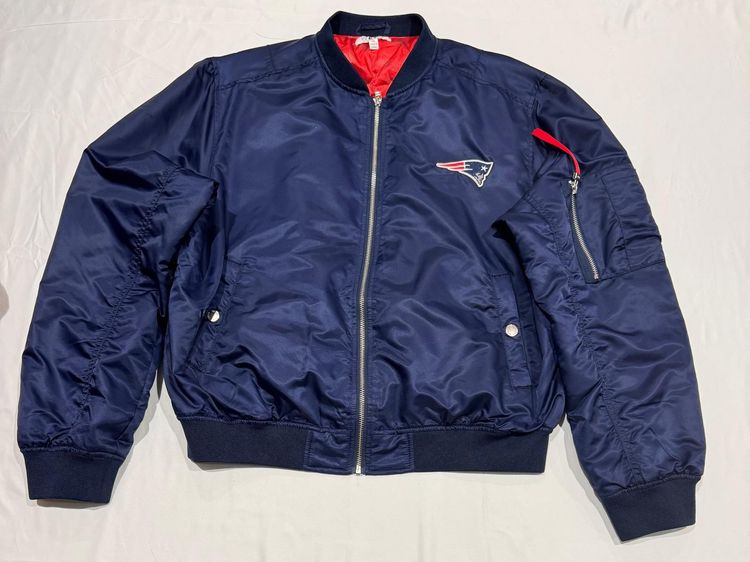 New England Patriots Navy Bomber Jacket
